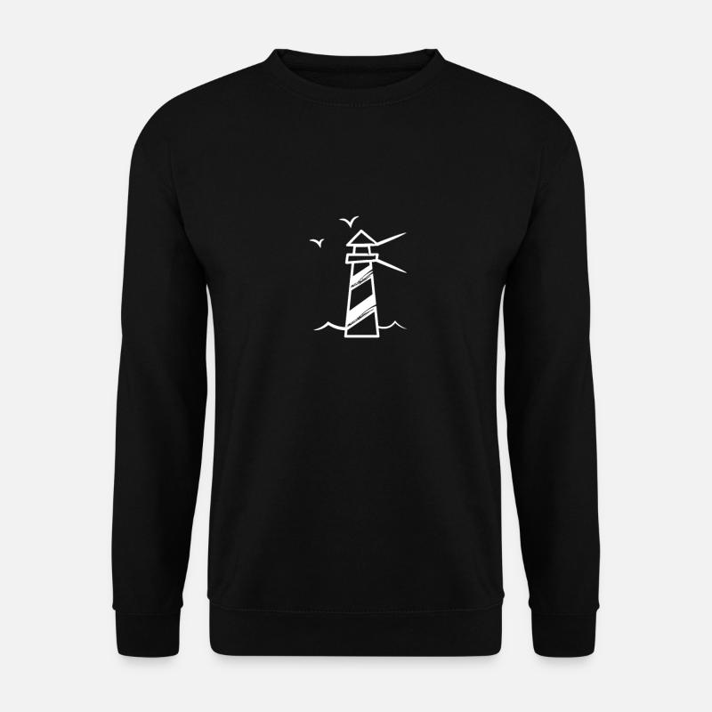 Maritim Meer Leuchtturm - Unisex Pullover - Schwarz