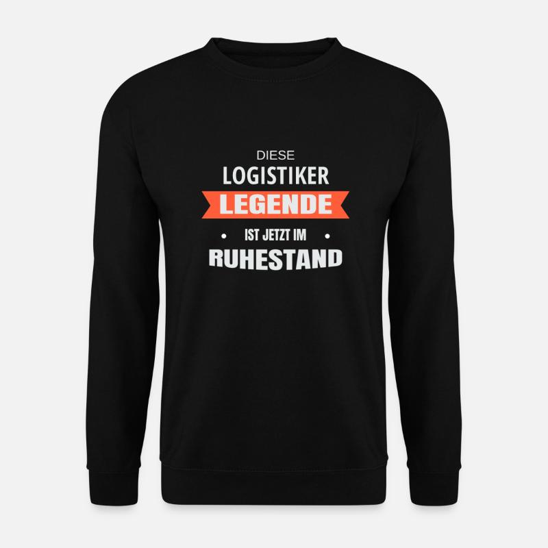 Rente Ruhestand Pension Logistiker - Unisex Pullover - Schwarz