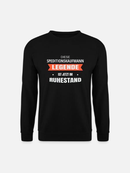Rente Ruhestand Pension Speditionskaufmann - Unisex Pullover - Schwarz