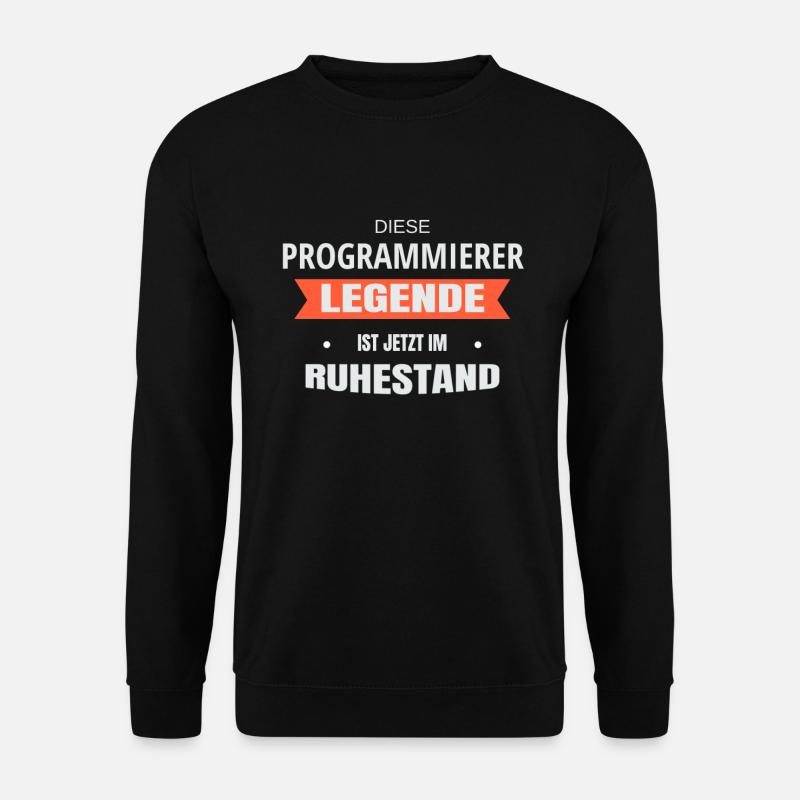 Rente Ruhestand Pension Programmierer - Unisex Pullover - Schwarz