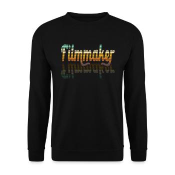 Filmemacher Filmregisseur Produzent Filmschaffende - Unisex Pullover - Schwarz - Vorne - Alina (178cm) & Michal (187cm)