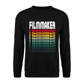 Cinéaste Réalisateur Producteur Cinéaste - Sweat-shirt Unisexe - noir - Devant - Alina (178cm) & Michal (187cm)