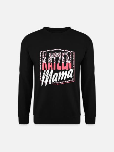 Katzen Mama Kätzchen Katzenbesitzerin Katze - Unisex Pullover - Schwarz