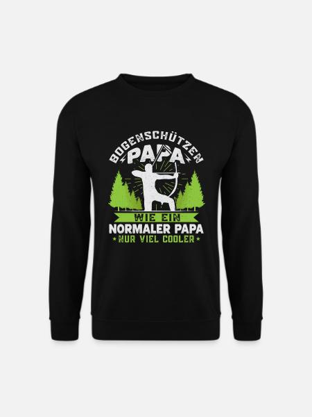 Bogenschützen Papa Vater Bogenschiessen - Unisex Pullover - Schwarz