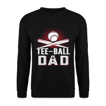 Tee-ball Dad Teeball Spieler - Unisex Pullover - Schwarz - Vorne - Alina (178cm) & Michal (187cm)