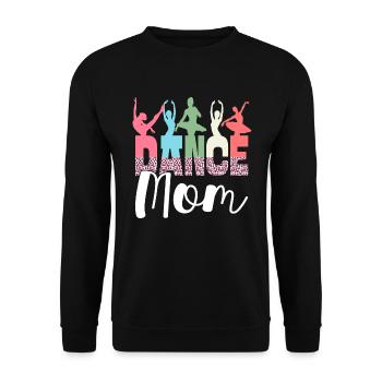 Dance Mama Ballet Dancing Ballerina - Unisex Sweatshirt - black - Front - Alina (178cm) & Michal (187cm)