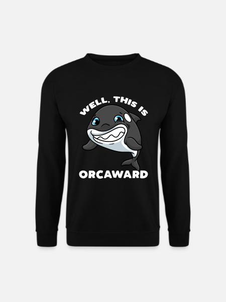 Schwertwal Orca Delfin Killerwal - Unisex Pullover - Schwarz