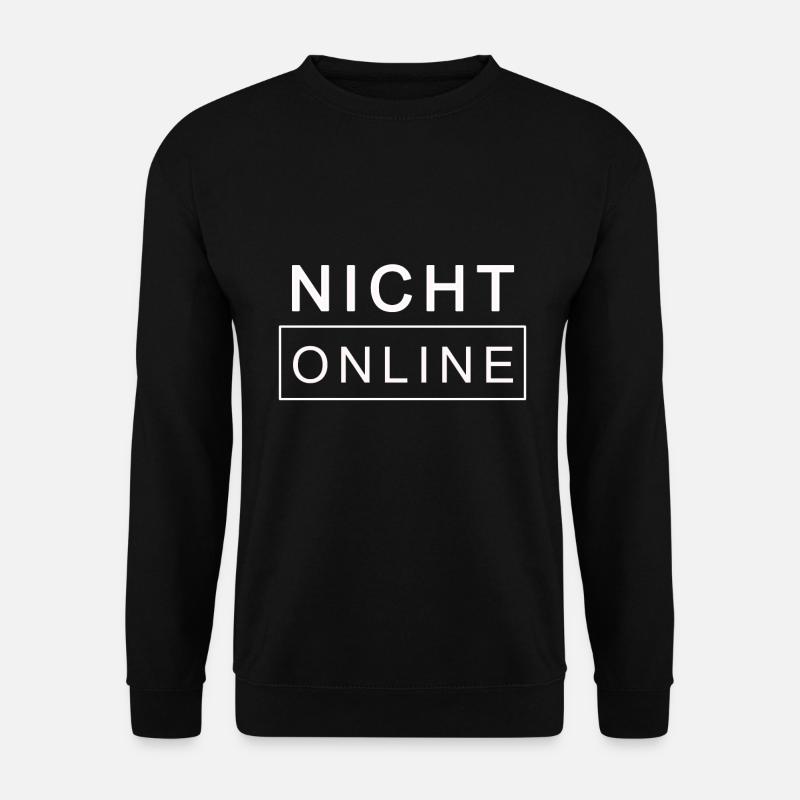 Offline Kein Signal Internet Lustiger Spruch - Unisex Pullover - Schwarz