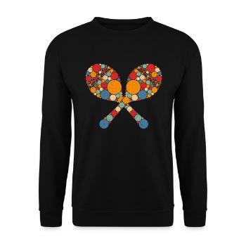 Maracas Percussion Percussionist Musician - Unisex Sweatshirt - black - Front - Alina (178cm) & Michal (187cm)