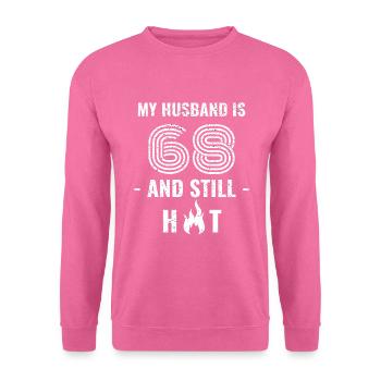 68 Jahre Geburtstag Ehemann - Unisex Pullover - Pink - Vorne