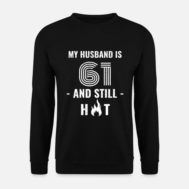 Mari de 61 ans - Sweat-shirt Unisexe - noir
