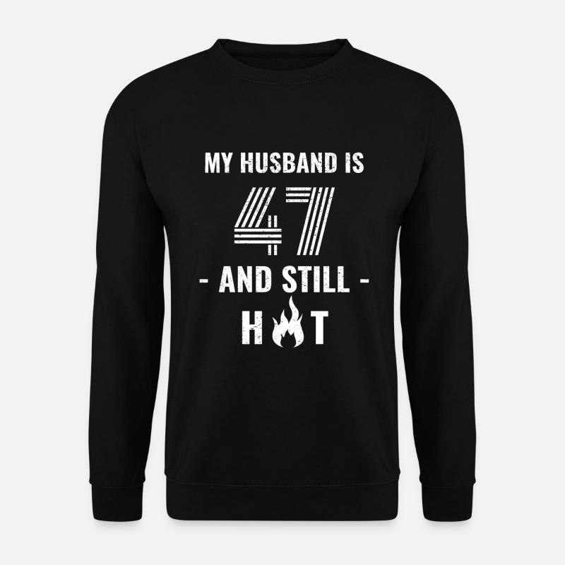 47 years birthday husband - Unisex Sweatshirt - black