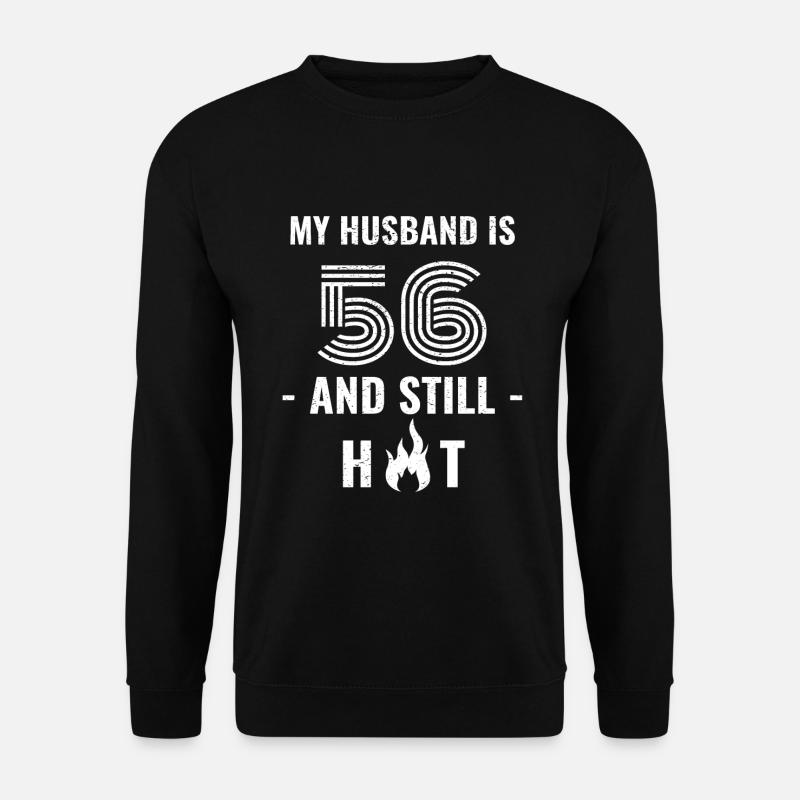 56 years birthday husband - Unisex Sweatshirt - black