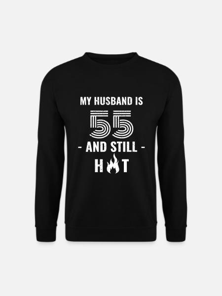 55 years birthday husband - Unisex Sweatshirt - black