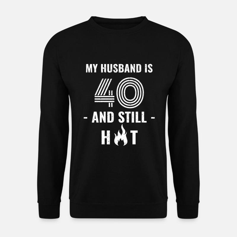 40 years birthday husband - Unisex Sweatshirt - black