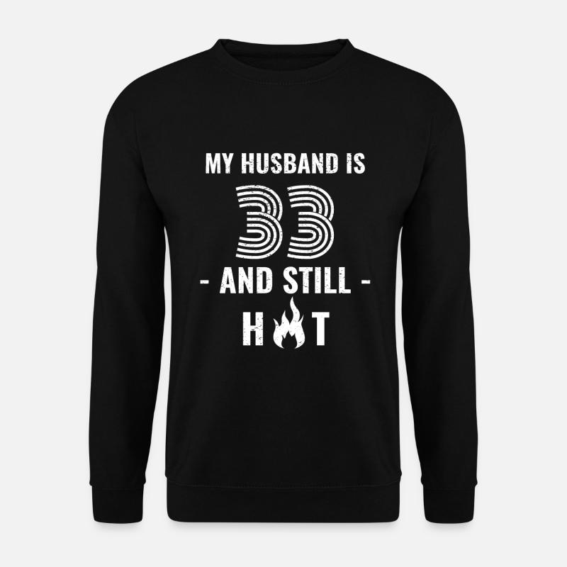 33 years birthday husband - Unisex Sweatshirt - black