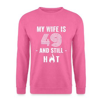 49 Jahre Geburtstag Ehefrau Geschenk - Unisex Pullover - Pink - Vorne