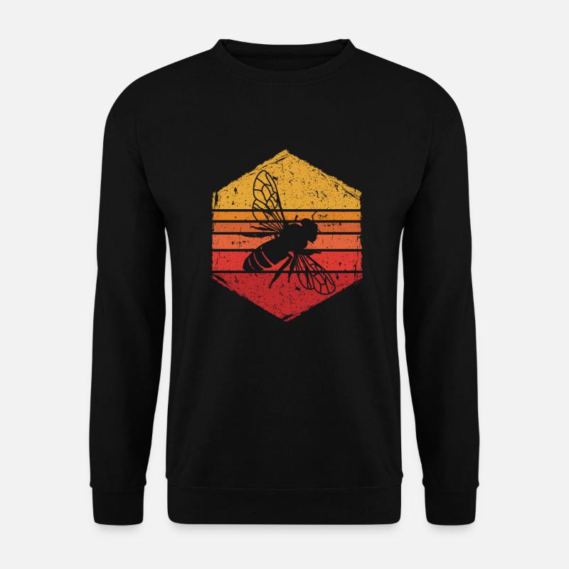 Beekeepers Bees Retro - Unisex Sweatshirt - black