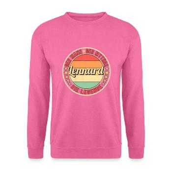Lennard Der Mann Der Mythos Die Legende - Unisex Pullover - Pink - Vorne