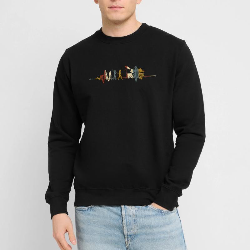 Retro Schlagzeuger Evolution Drummer Unisex Pullover