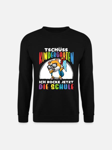 Schulkind Einschulung Hamster - Unisex Pullover - Schwarz