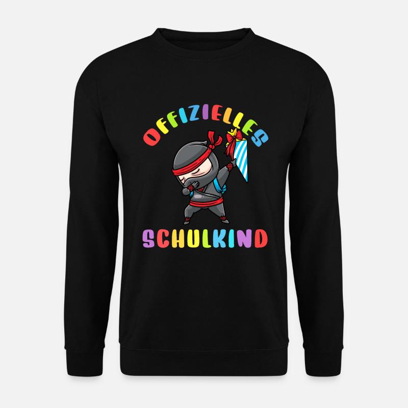 Schulkind Einschulung Ninja - Unisex Pullover - Schwarz