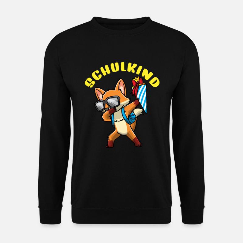Schulkind Einschulung Fuchs - Unisex Pullover - Schwarz