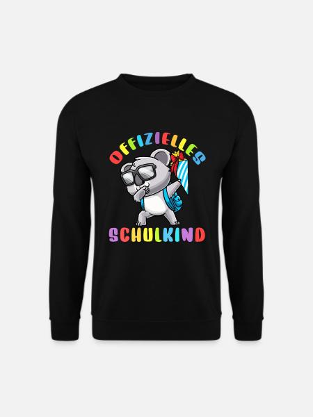 Schulkind Einschulung Koala - Unisex Pullover - Schwarz