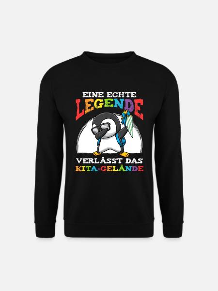 Schulkind Einschulung Pinguin - Unisex Pullover - Schwarz