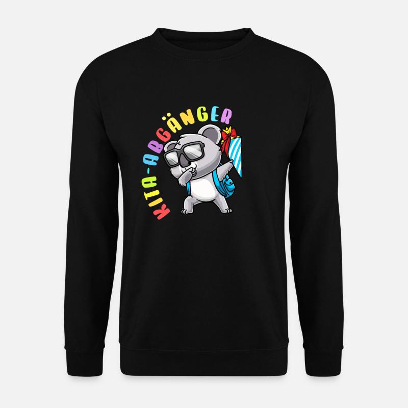 Kita Abgänger Schultüte Koala Kindergarten - Unisex Pullover - Schwarz
