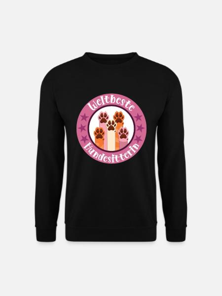 Weltbeste Hundesitterin Hundebetreuer Hundesitting - Unisex Pullover - Schwarz