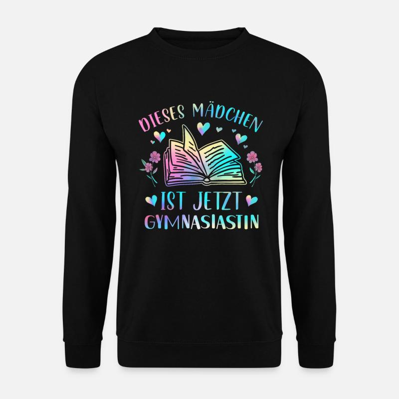 Einschulung Gymnasium Mädchen - Unisex Pullover - Schwarz