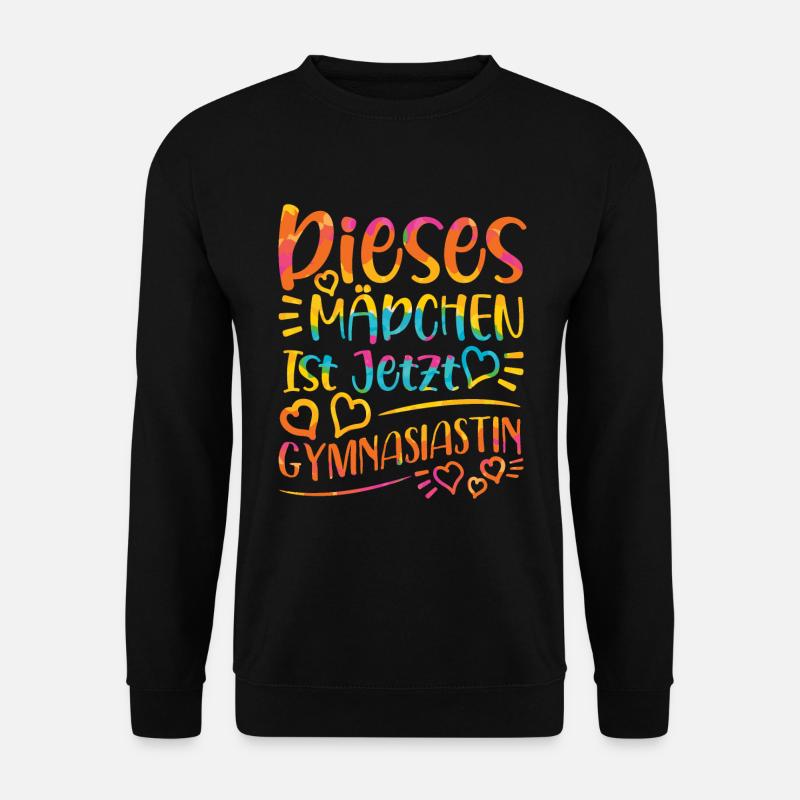 Einschulung Gymnasium Mädchen - Unisex Pullover - Schwarz