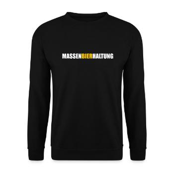 WItziger Spruch mit viel Humor und Sarkasmus - Unisex Pullover - Schwarz - Vorne - Alina (178cm) & Michal (187cm)