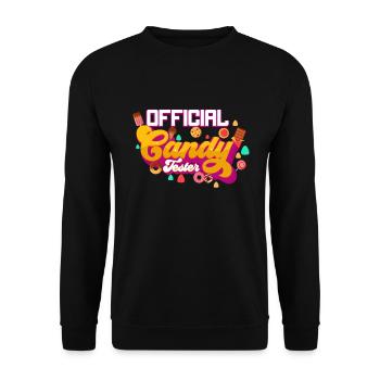 Candy Tester Lollipop Candy Halloween - Sweat-shirt Unisexe - noir - Devant - Alina (178cm) & Michal (187cm)