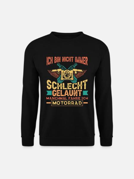 Motorrad Motorradfahren Motorradfahrer - Unisex Pullover - Schwarz