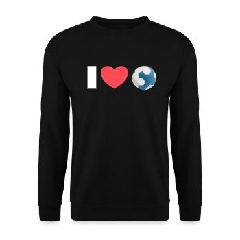 Handball Motiv Handballspieler Handballer Sport - Unisex Pullover - Schwarz - Vorne - Alina (178cm) & Michal (187cm)