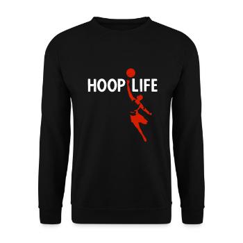 Joueurs de basket-ball Sports Joueurs de basket-ball - Sweat-shirt Unisexe - noir - Devant - Alina (178cm) & Michal (187cm)