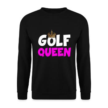 Golf Queen Queen Golfing Golfer Sports - Unisex Sweatshirt - black - Front - Alina (178cm) & Michal (187cm)