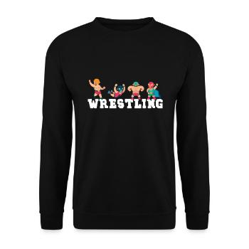 Lutteur de lutte Fighter Wrestling Kamfpkunst - Sweat-shirt Unisexe - noir - Devant - Alina (178cm) & Michal (187cm)
