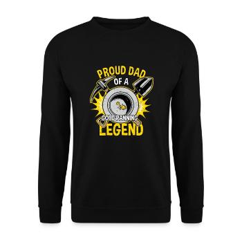Gold prospectors Gold miners Gold diggers - Unisex Sweatshirt - black - Front - Alina (178cm) & Michal (187cm)