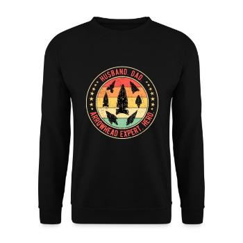 Arrowhead Fer de lance Arrowhead Papa - Sweat-shirt Unisexe - noir - Devant - Alina (178cm) & Michal (187cm)