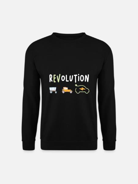 Revolution Elektroauto elektro Auto eauto - Unisex Pullover - Schwarz