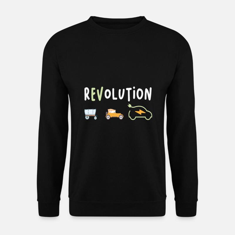 Revolution Elektroauto elektro Auto eauto - Unisex Pullover - Schwarz