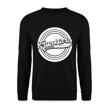 Frankfurt Hessen - Unisex Pullover - Schwarz - Vorne - Alina (178cm) & Michal (187cm)