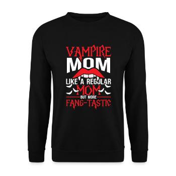 Vampire Mama Halloween - Sweat-shirt Unisexe - noir - Devant - Alina (178cm) & Michal (187cm)