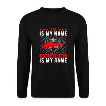 Drag Boat Racing Père Drag Boat Race - Sweat-shirt Unisexe - noir - Devant - Alina (178cm) & Michal (187cm)