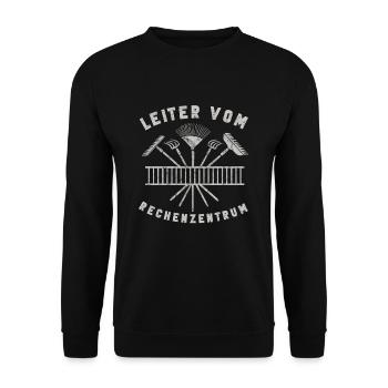 Responsable du centre de données pour les jardiniers - Sweat-shirt Unisexe - noir - Devant - Alina (178cm) & Michal (187cm)