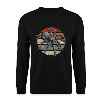 Spiders and tarantulas Tarantula - Unisex Sweatshirt - black - Front - Alina (178cm) & Michal (187cm)