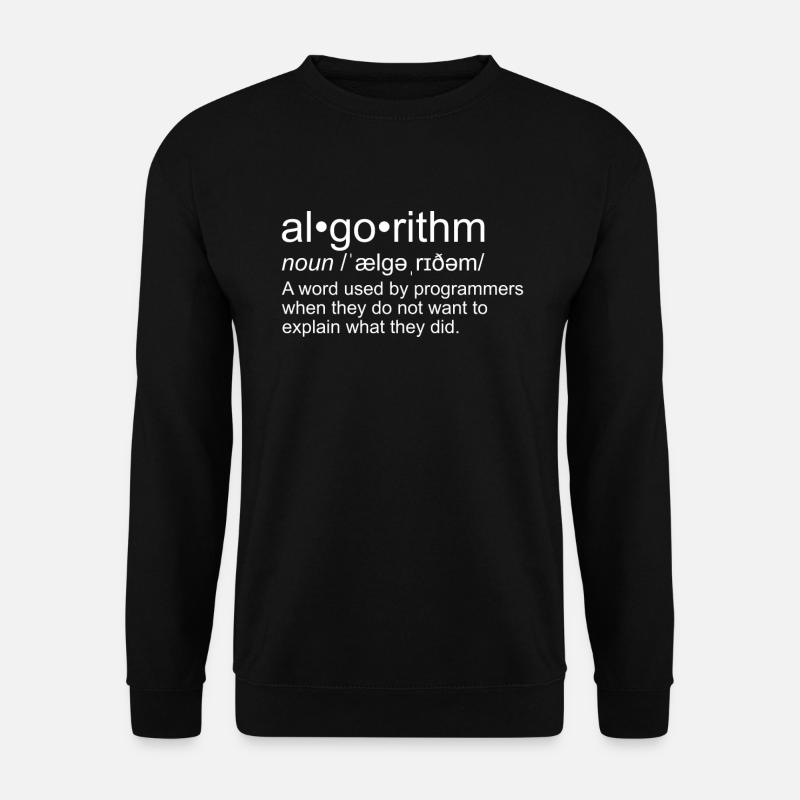 Algorithme pour programmeurs - Sweat-shirt Unisexe - noir